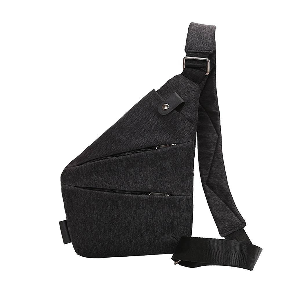 

Мужская сумка мессенджер Cross Body 30х22х15 Черная, Темно-серый