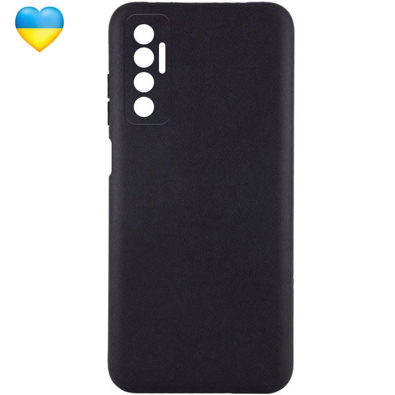 

Чехол бампер черный с защитой камеры для TECNO Camon 17P / Чехол на техно камон 17п