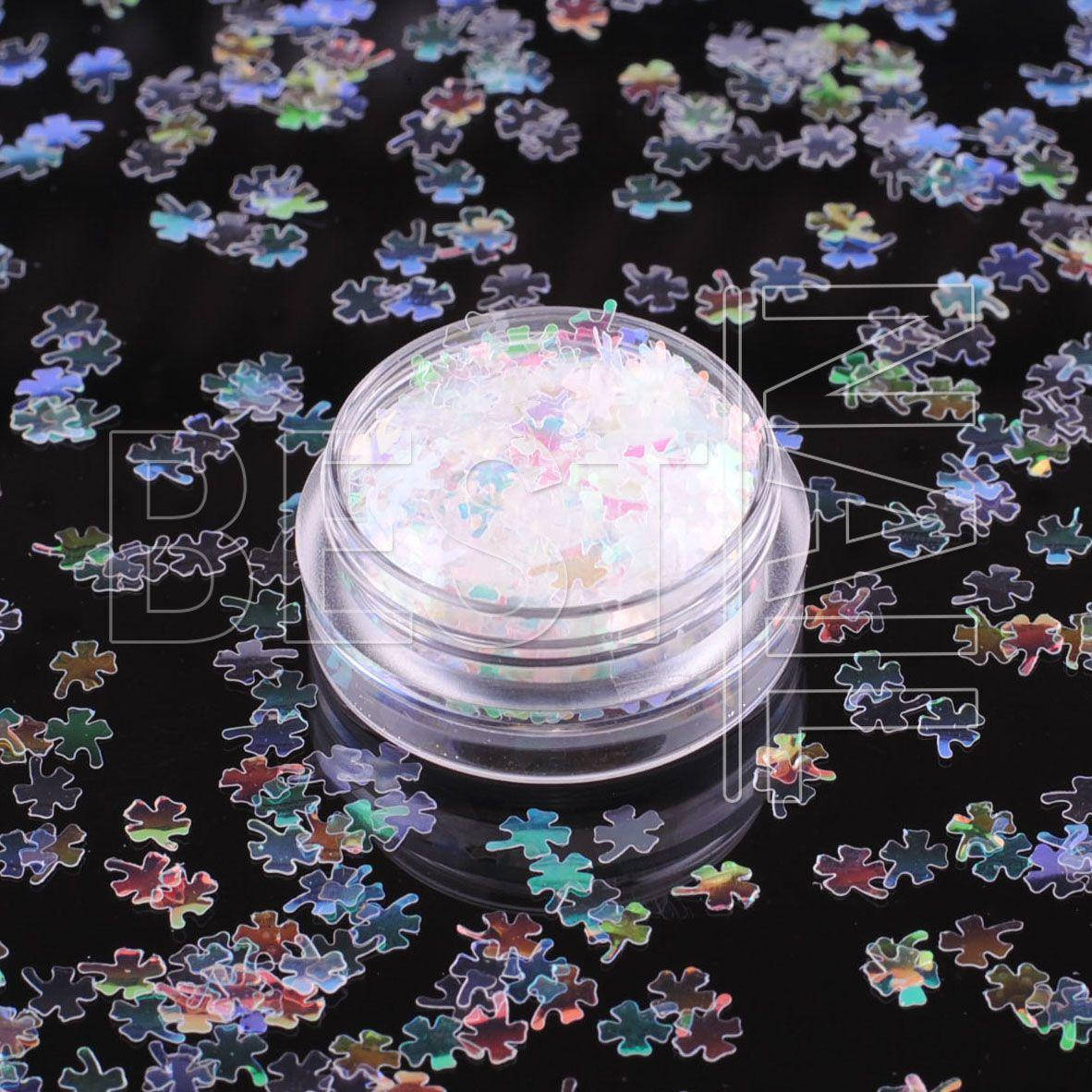 

Дизайн для ногтей клеверный лист №34 (хамелеон)