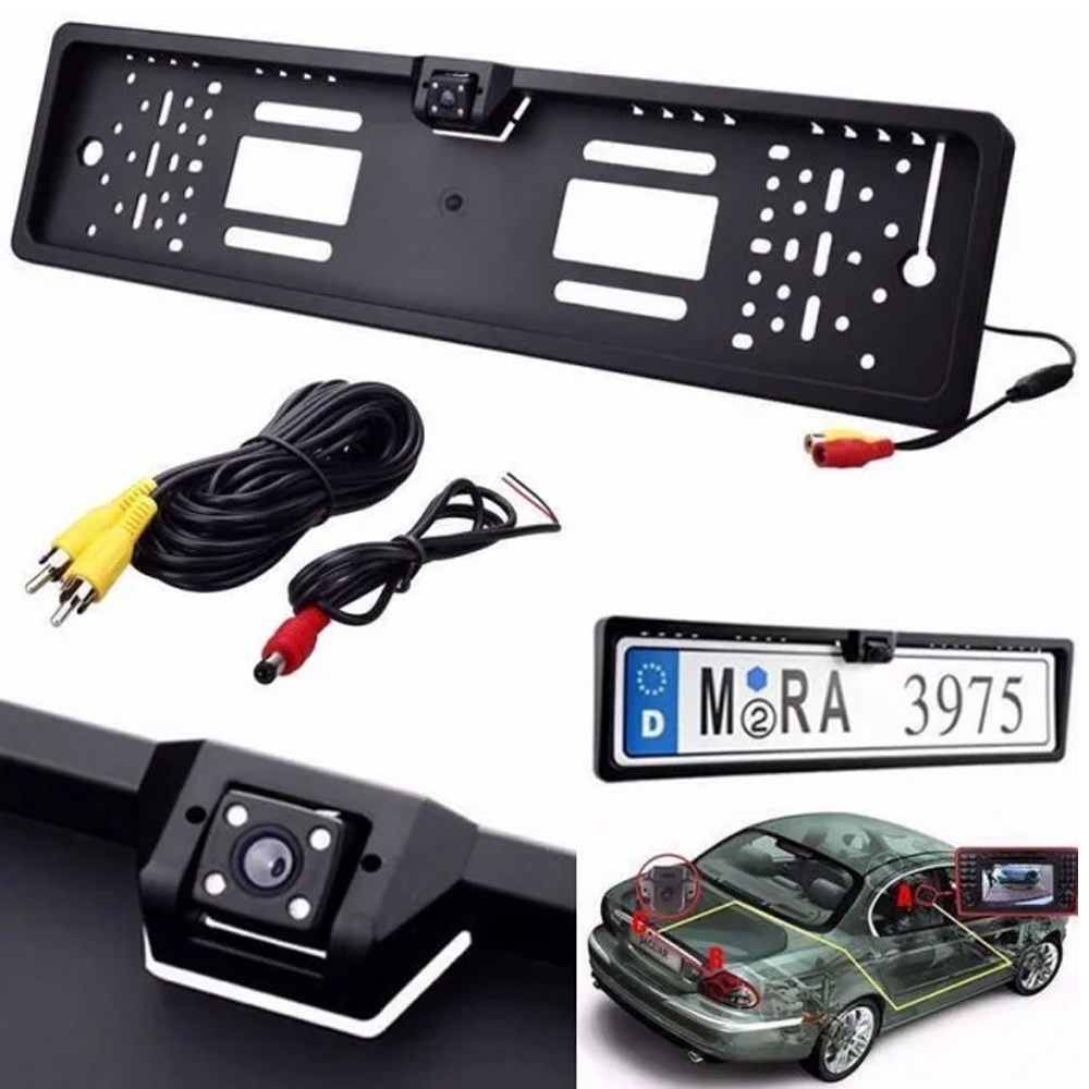 

Камера заднего видав рамке номера CAR CAM. JX 9488A / Рамка для номе-ра с камерой