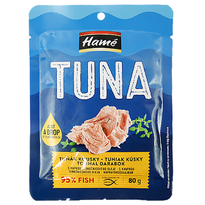 

Тунець Хаме у соняшниковій олії в фользі Hame 80g 24шт/ящ (Код : 00-00010118)