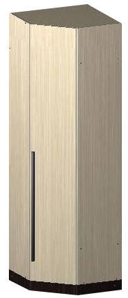 

Шкаф угловой Арья 600 1950х600х360мм венге темный + дуб молочный Мастер Форм