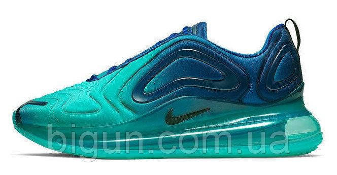 

Мужские кроссовки Nike Air Max 720 Green Carbon (найк аир макс 720, голубые), Голубой