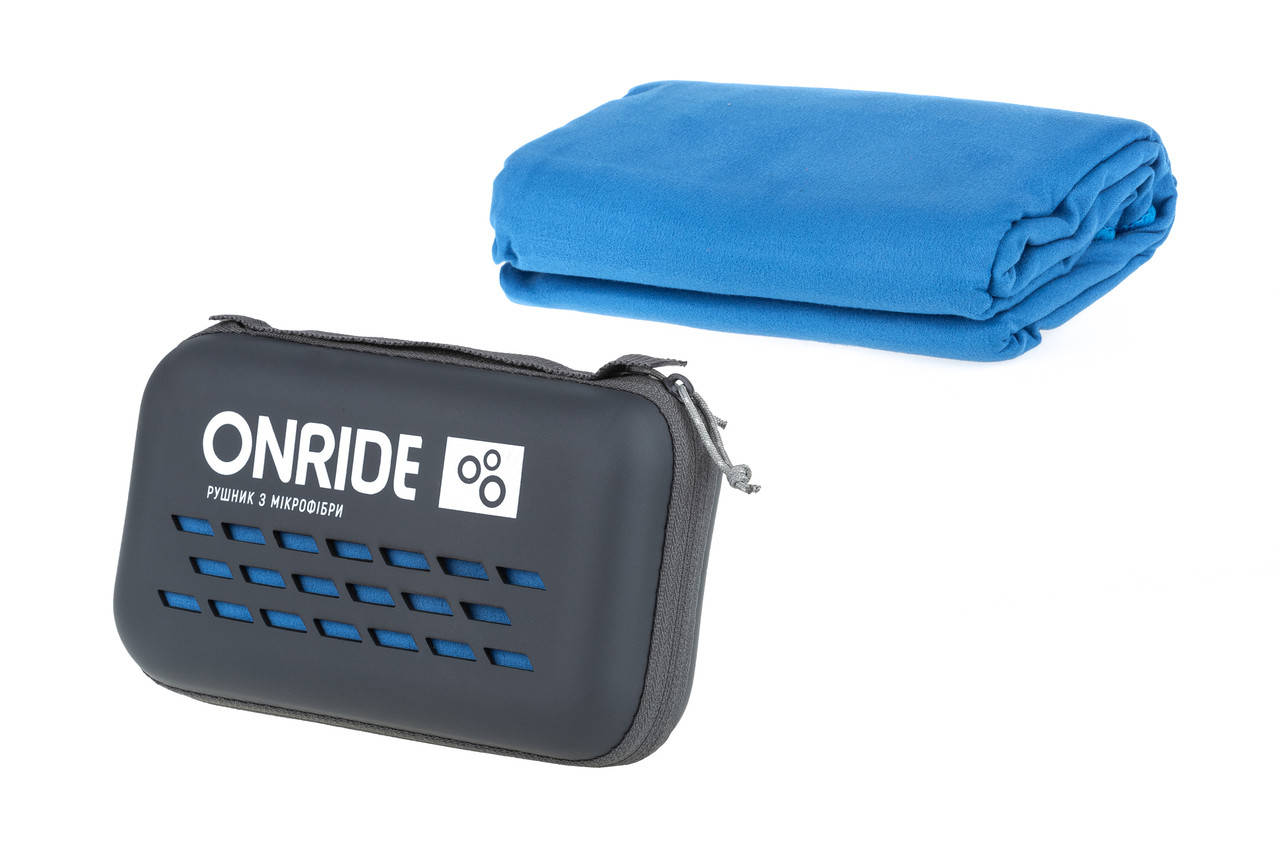 

Рушник з мікрофібри ONRIDE Wipe 20 120x60 см в кейсі блакитний