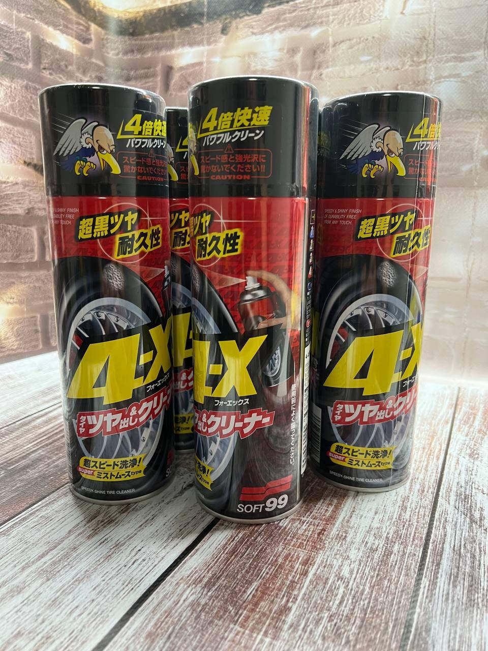 

Антистатичный мусс для шин SOFT99 4-X Tire Cleaner