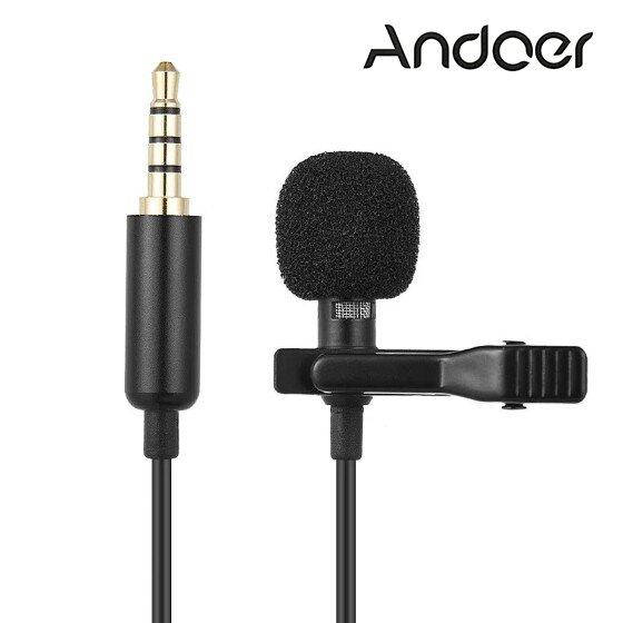 

Качественный петличный микрофон Andoer EY-510A, петличка для смартфона, камеры, ПК