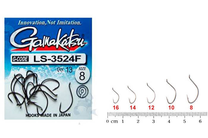 

Крючок GAMAKATSU LS-3524F RING EYE № 10 13шт