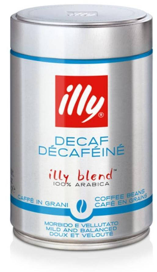 

Кофе в зернах illy Decaffeine без кофеина 250 г. ж/б Италия Илли GRANI DECA