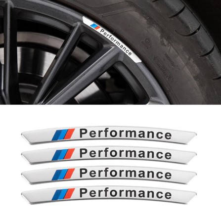 

Наклейки на диски BMW (БМВ) M-Performace E39 E53 E60 E46 E34 E90 E65 E66 E70 F10 F15 F20 F30 F35 Хром, Светло-серый