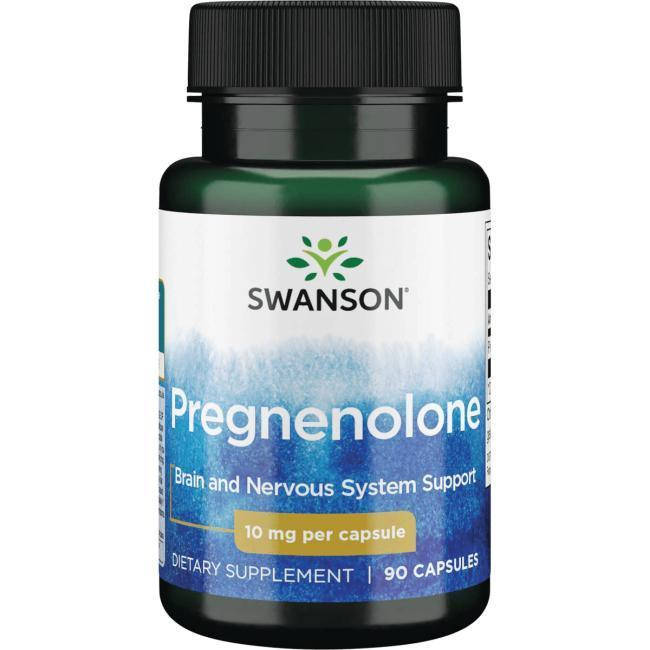 

Прегненолон гормон тестостерона, Pregnenolone, Swanson, 10 мг, 90 капсул