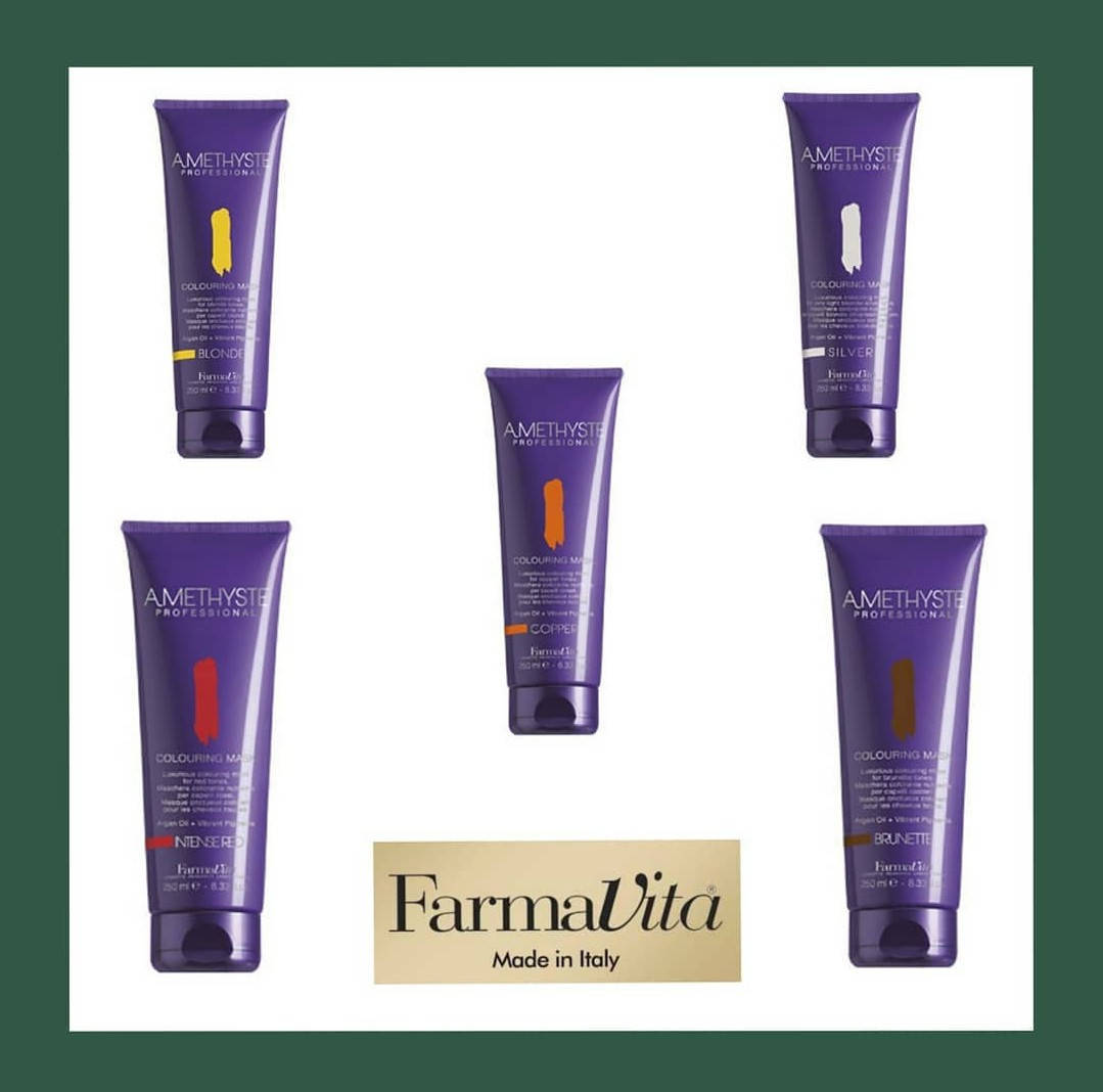

Красящая маска для всех оттенков блонда Amethyst FARMAVITA Италия 250 мл