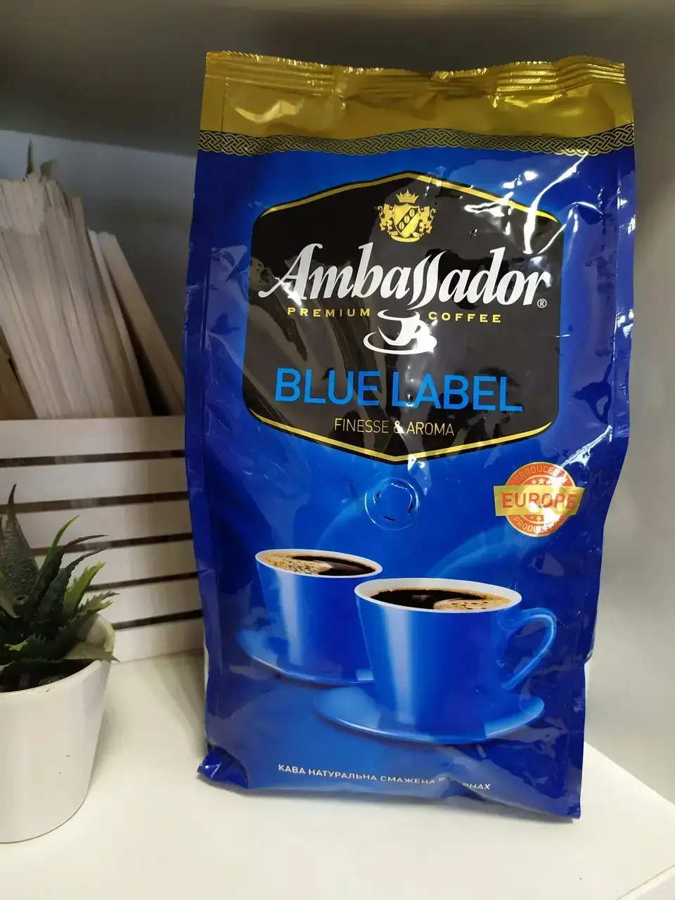 

Кава "АМБАССАДОР BLU LABEL" зерно1кг/6шт.