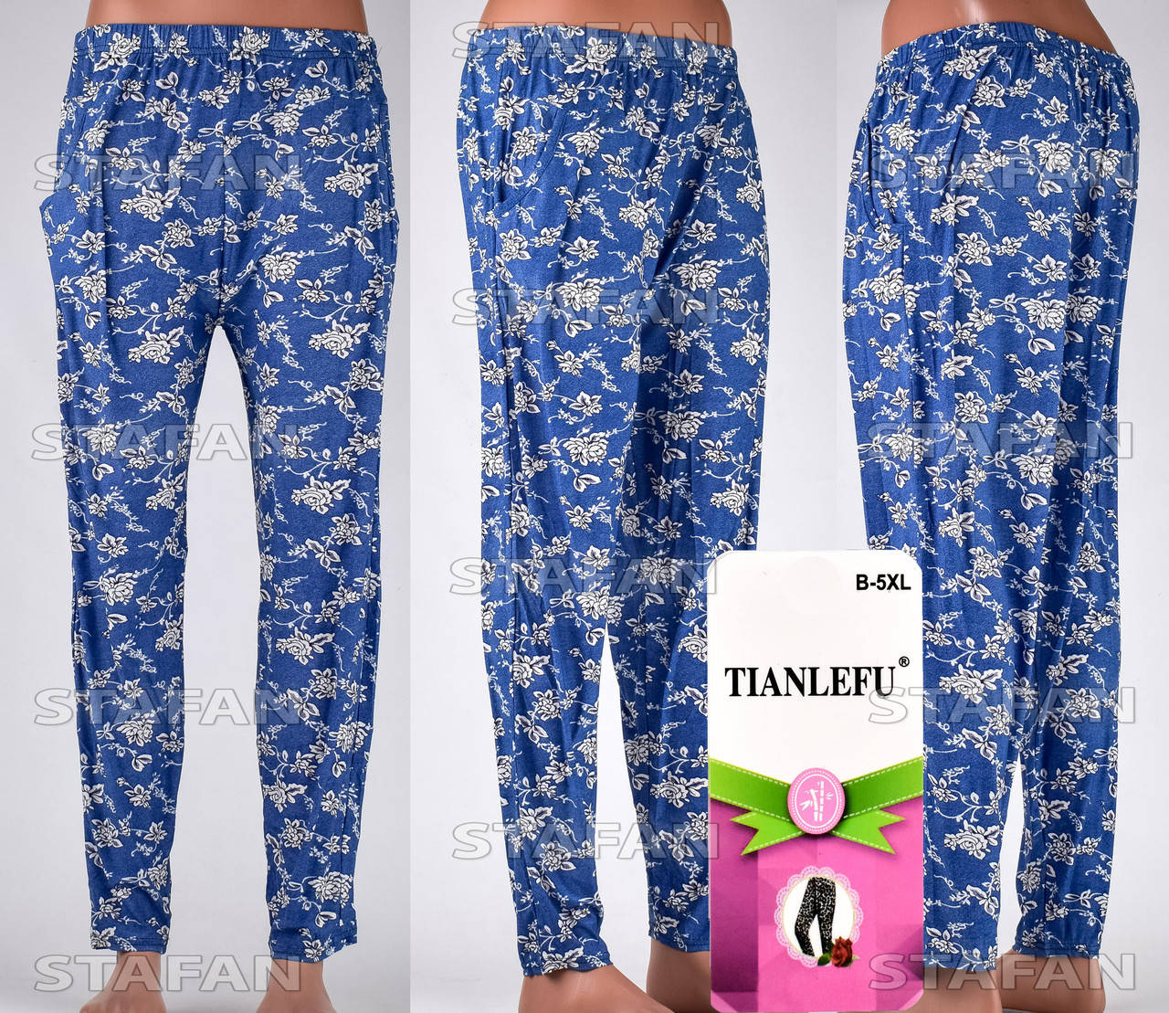 

Женские лёгкие штаны Tianlefu 17 B-4XL 42-44