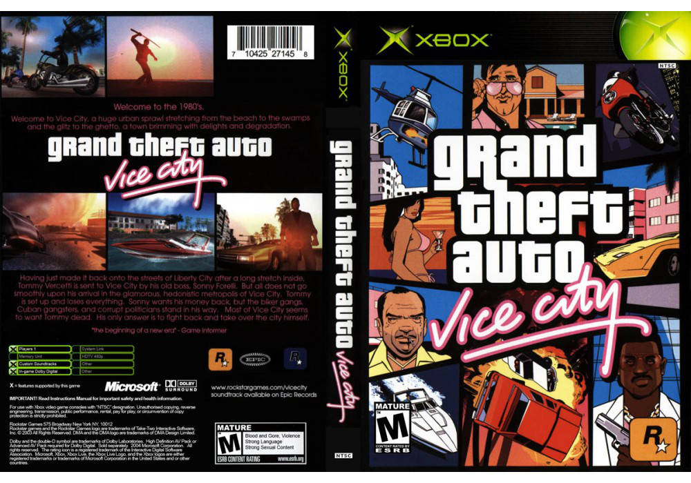 

Игра для игровой консоли Xbox 360E, Grand Theft Auto: Vice City (русская озвучка)