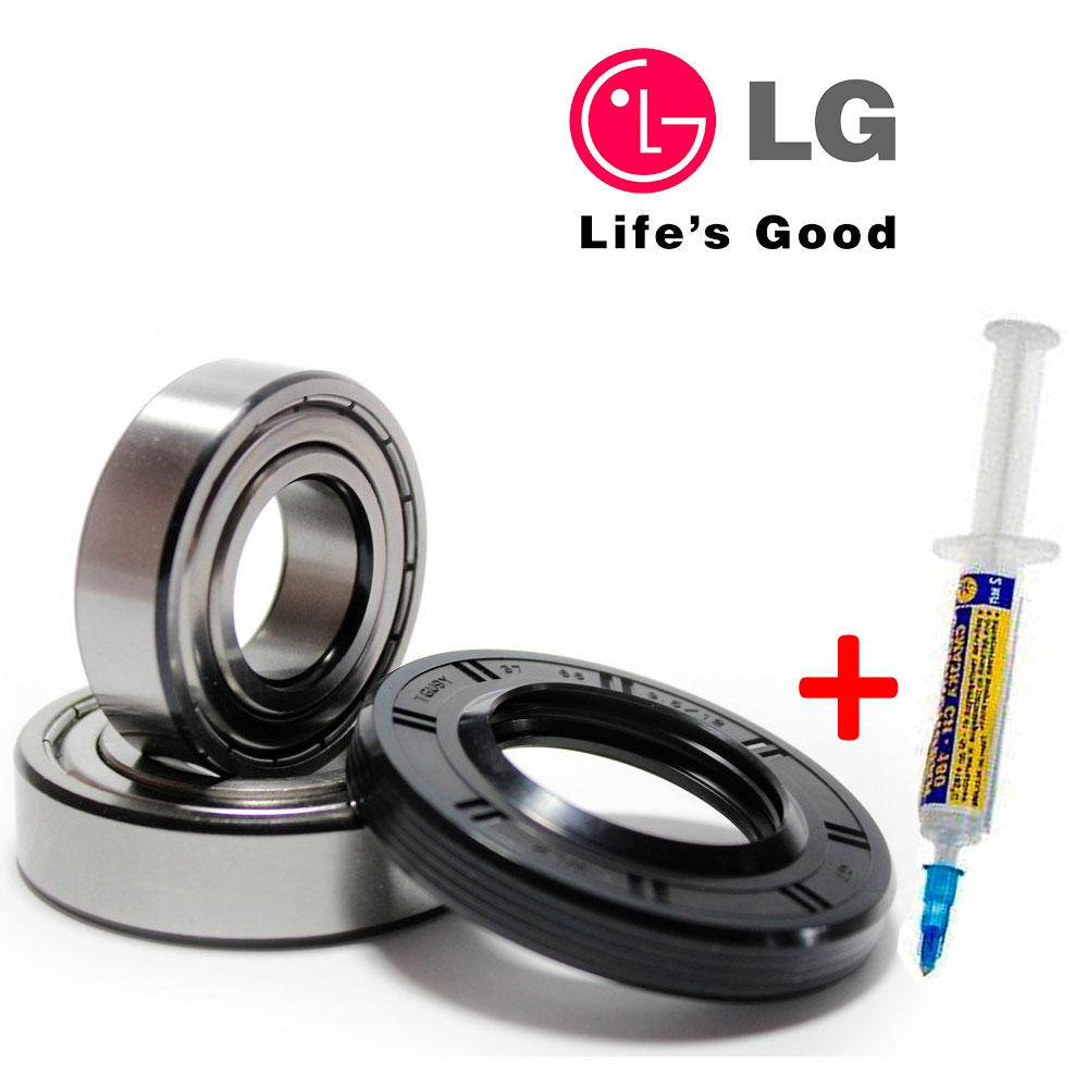 

Комплект подшипников и сальник (6205+6206+37*66*9.5/12) для стиральной машины LG