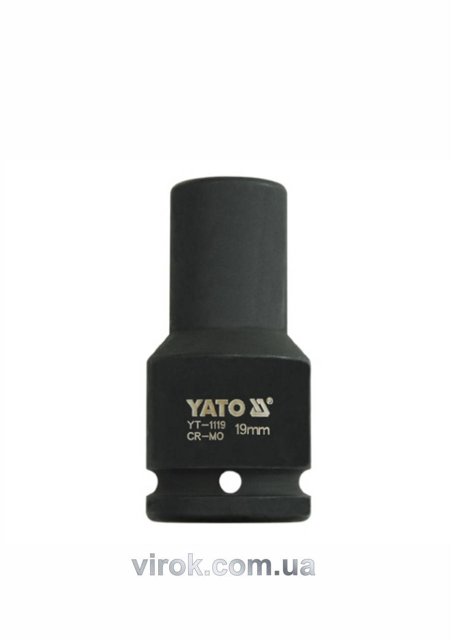 

Головка торцевая ударная шестигранная YATO 3/4" М19 х 90 мм YT-1119