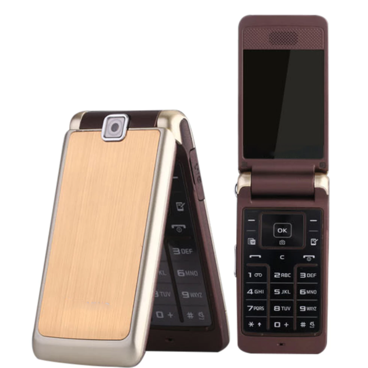 

Раскладушка Samsung S3600 золотой английском, Черный