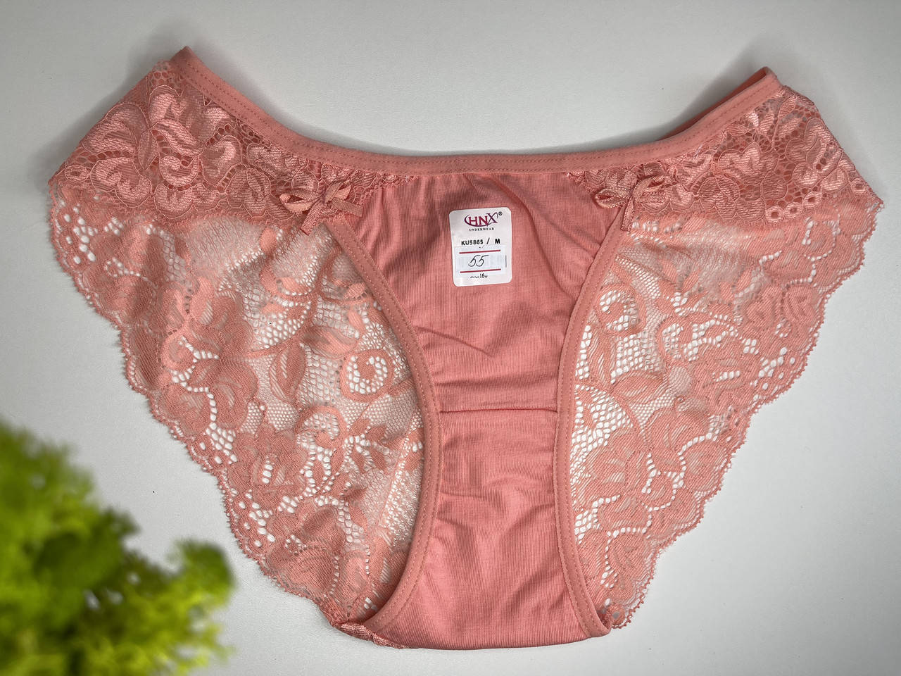 

Коралловые ажурные трусы слипы , Hunex (Туреччина) KU5865, Терракота