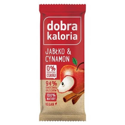 

Фруктовий батончик - яблуко та кориця Dobra Kaloria, 35г