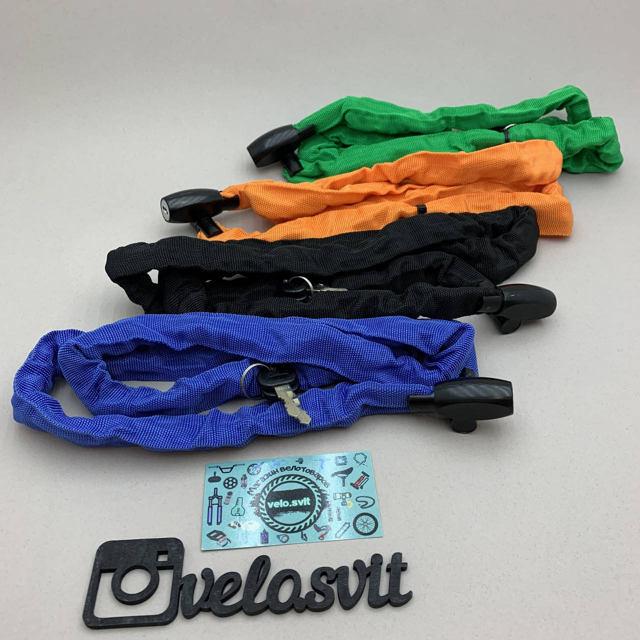 

Замок противоугонный для велосипеда, цепь литая