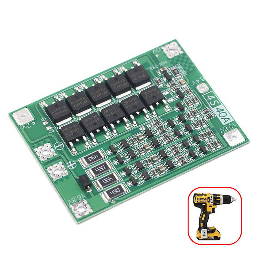 

BMS 4S 40A 16,8В Контроллер заряда разряда Li-ion батарей, балансировка