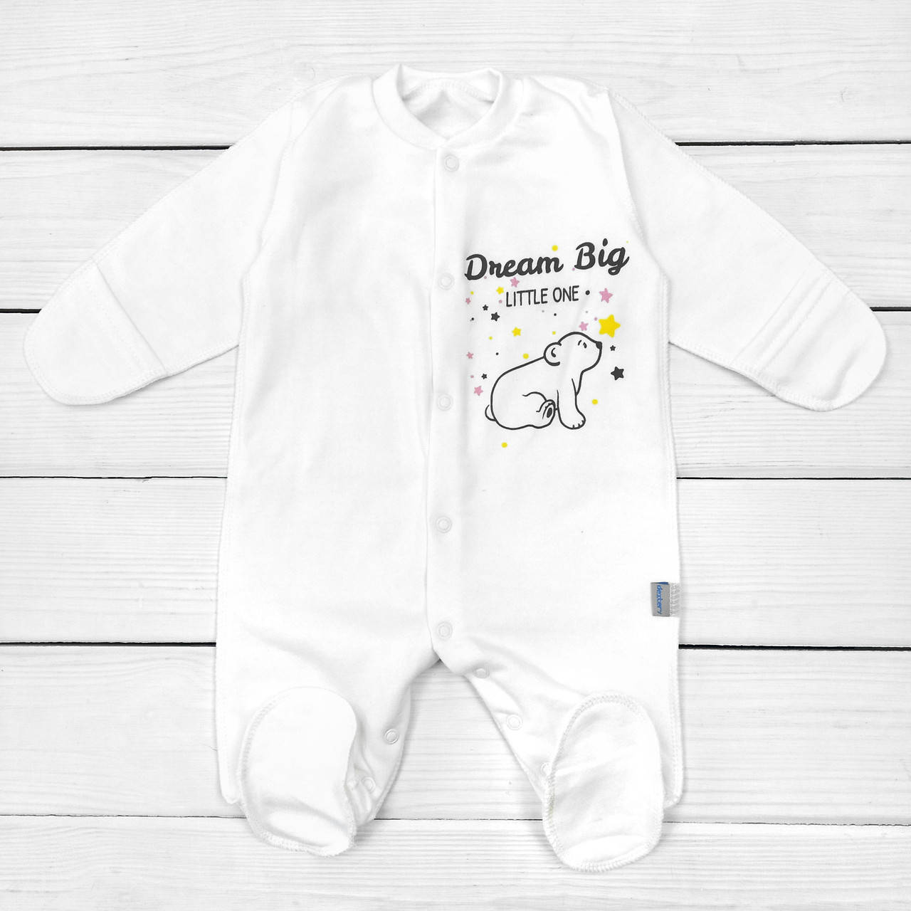 

Человечек Умка Молочный Футер 56 62 размер для новорожденных