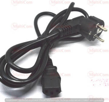 

05-03-053. Шнур питания компьютерный 3pin, 3x0,75мм², ССА, черный, 1,8м