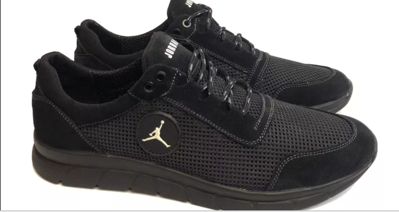 

Мужские кожаные кроссовки с сеткой больших размеров 45, 46, 47, 48, 49, 50 48, Черный