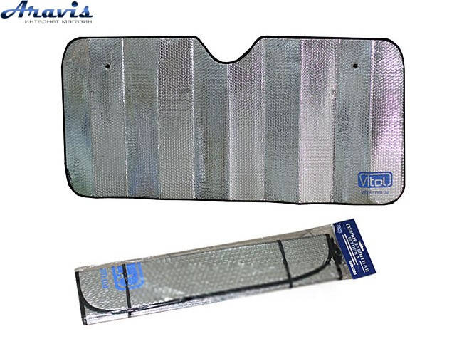 

Шторка на лобовое стекло зеркальная 1500x800 Vitol