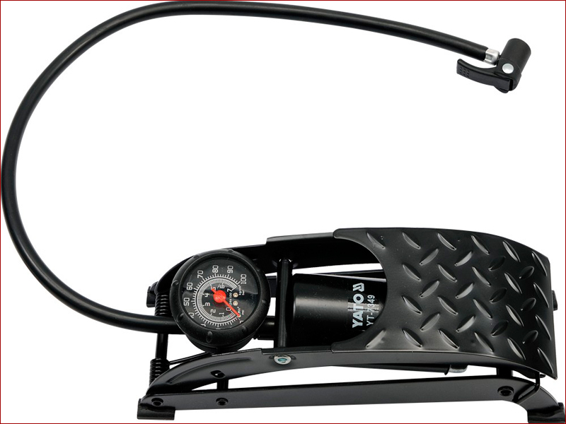 

Ножной насос с манометром до 7 Bar Yato YT-7349