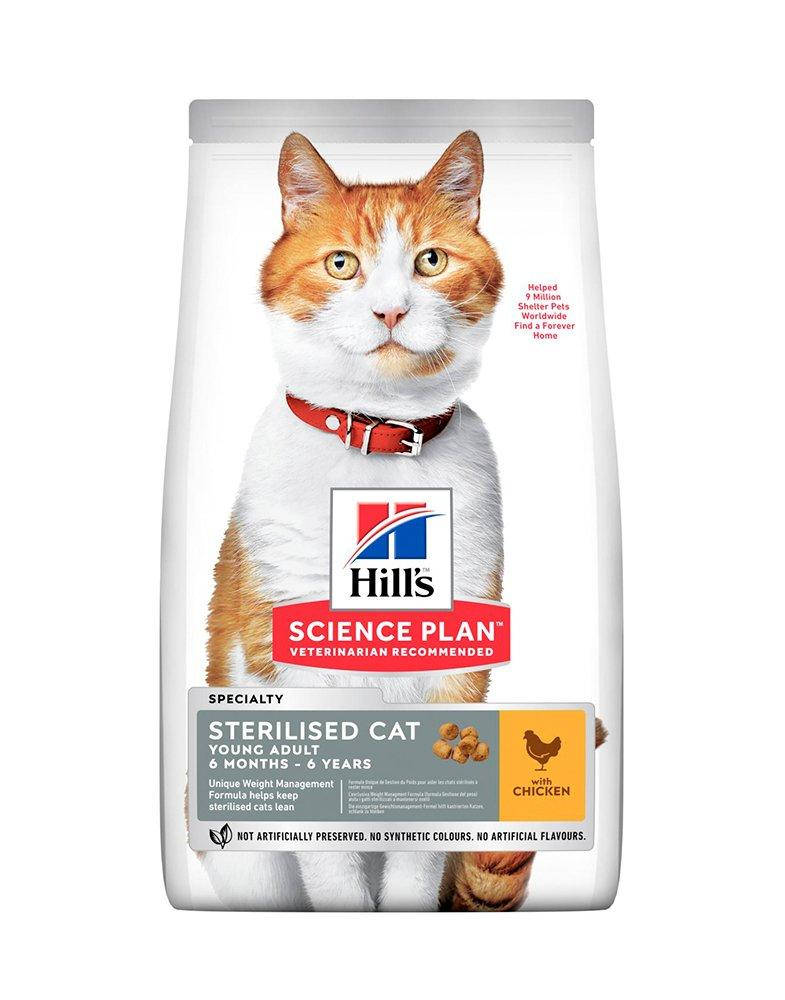 

Hill's Science Plan Young Adult Sterilised Cat корм для кошек с курицей 3 кг