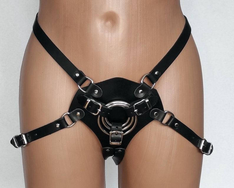 

Трусы для страпона Scappa черные T-10, Черный