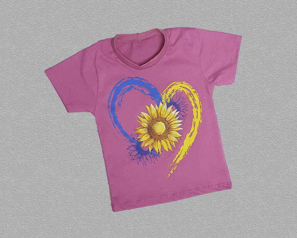 

Футболка для девочки 34, Розовый