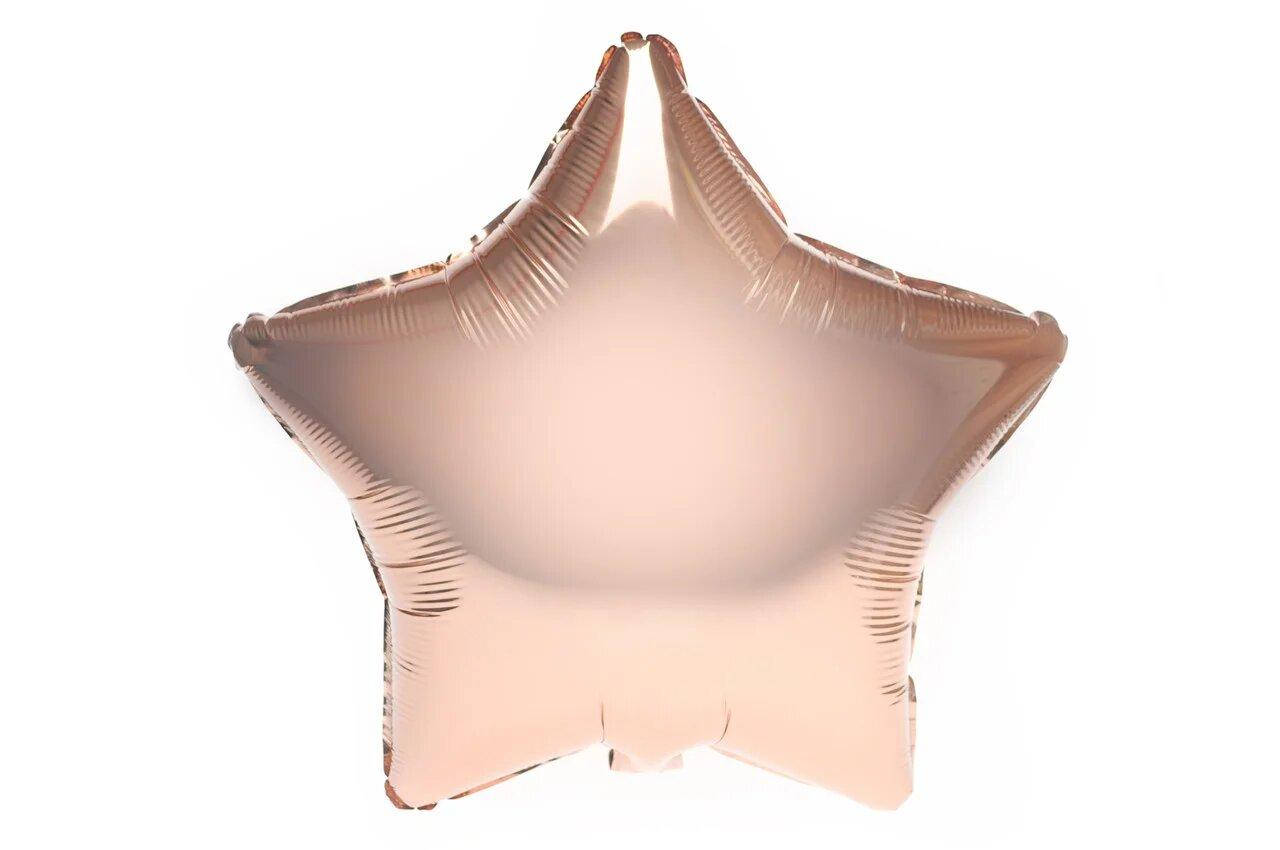 

Фольгированная звезда 18"(45см) розовое золото, Китай