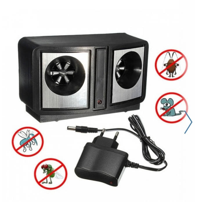 

Ультразвуковой электронный отпугиватель грызунов крыс мышей и насекомых Dual Sonic Pest Repeller