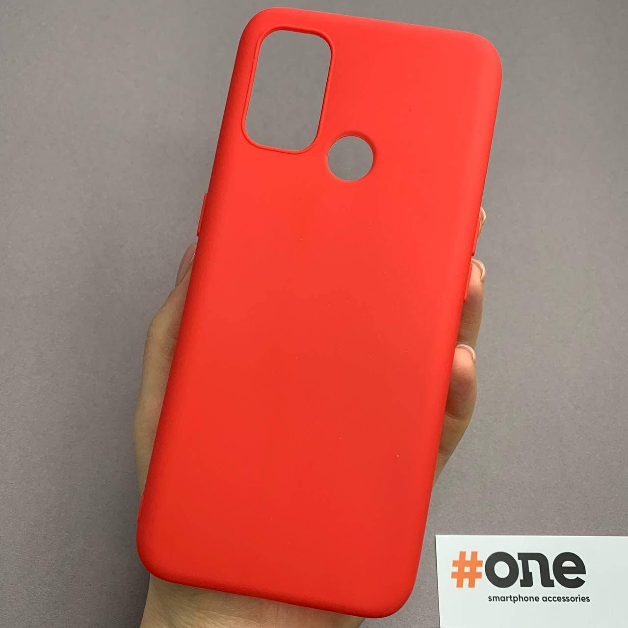 

Чехол для Oppo A53 силиконовый однотонный цветной чехол на телефон оппо а53 красный Plain