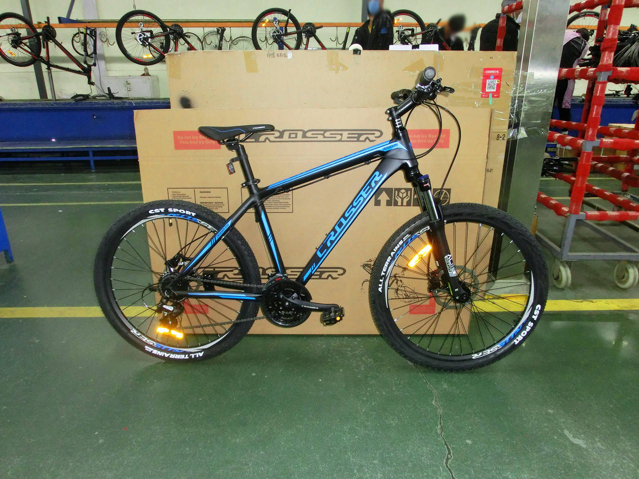 

Горный алюминиевый велосипед Crosser One 26'' ( рама 18), Черный