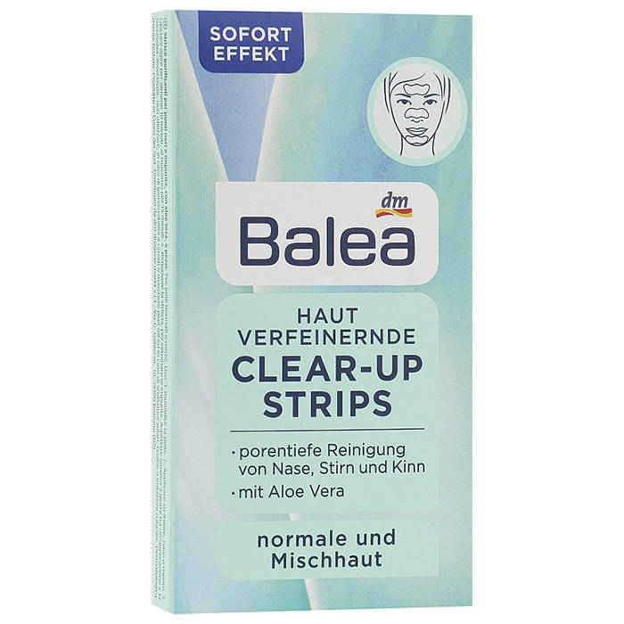 

Очищающие полоски для лица Balea Clear-Up Strips 6 шт