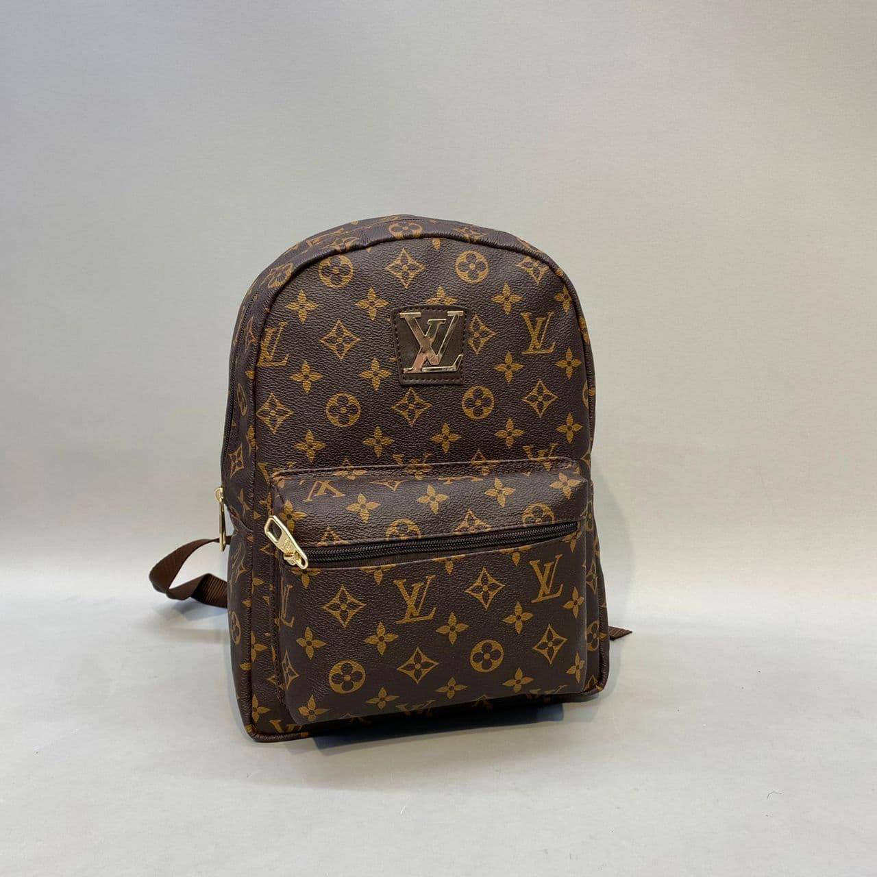 

Рюкзак коричневый женский мужской Louis Vuitton Луи Витон унисекс