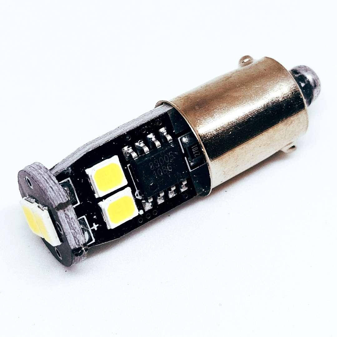 

LED светодиодная авто лампа, T4W, BA9S, 6SMD, 2835, Белый