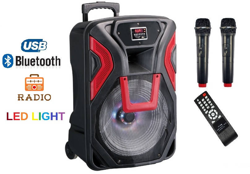 

Портативная акустика с двумя микрофонами ZXX-1503 (FM/USB/BT/150W)