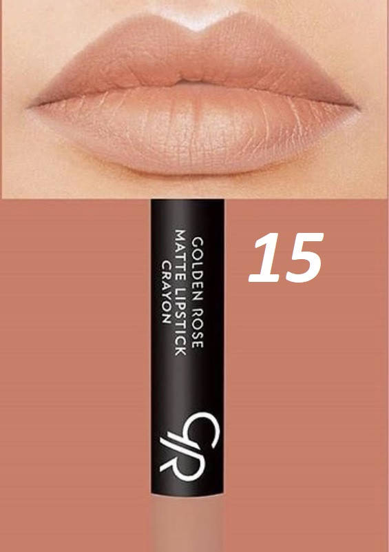 

Матовая помада-карандаш для губ Golden Rose Matte Lipstick Crayon 15
