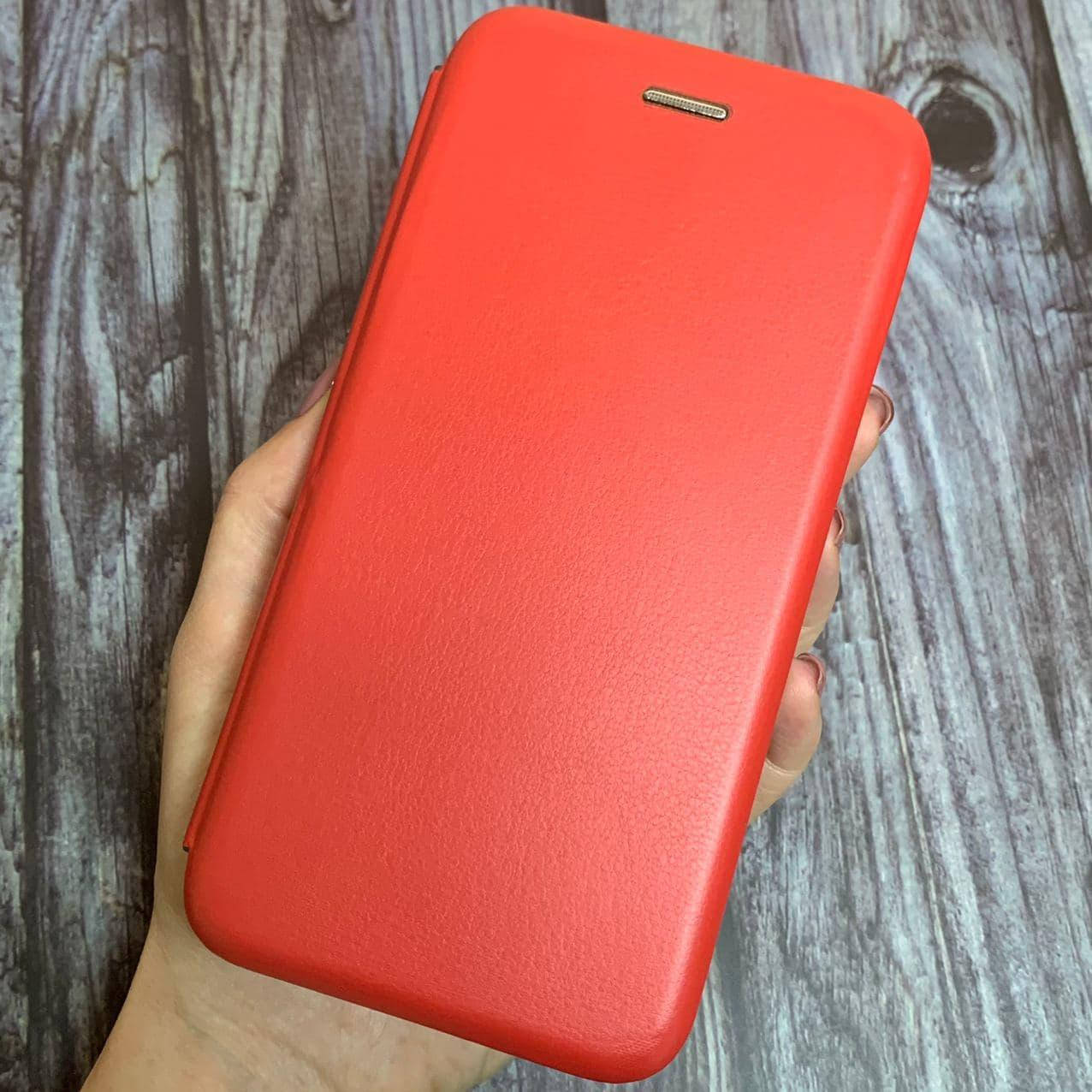 

Чехол книга для Xiaomi Redmi 7 с эко кожи с подставкой магнитом книжка на телефон сяоми редми 7 красная STN, Красный