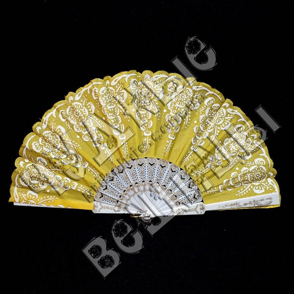 

Веер с золотом жёлтый, Желтый