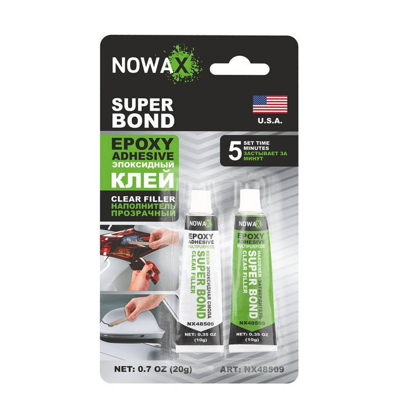 

Эпоксидный клей прозрачный NOWAX SUPER BOND