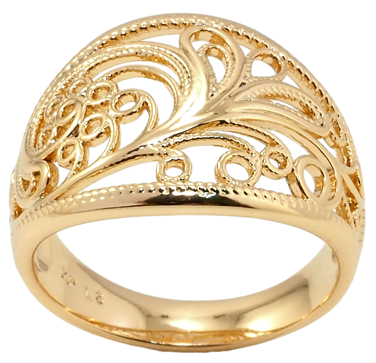 

Кольцо Xuping Позолота 18K "Ажурный орнамент" р.16.5