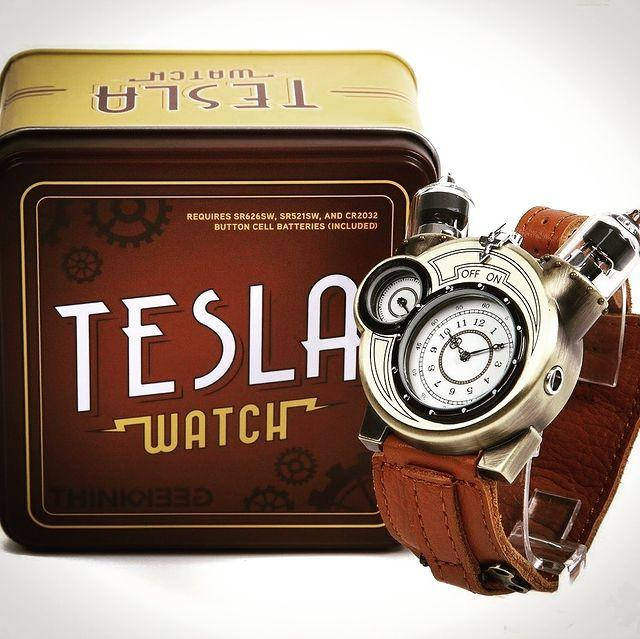

Часы ламповые Tesla стимпанк