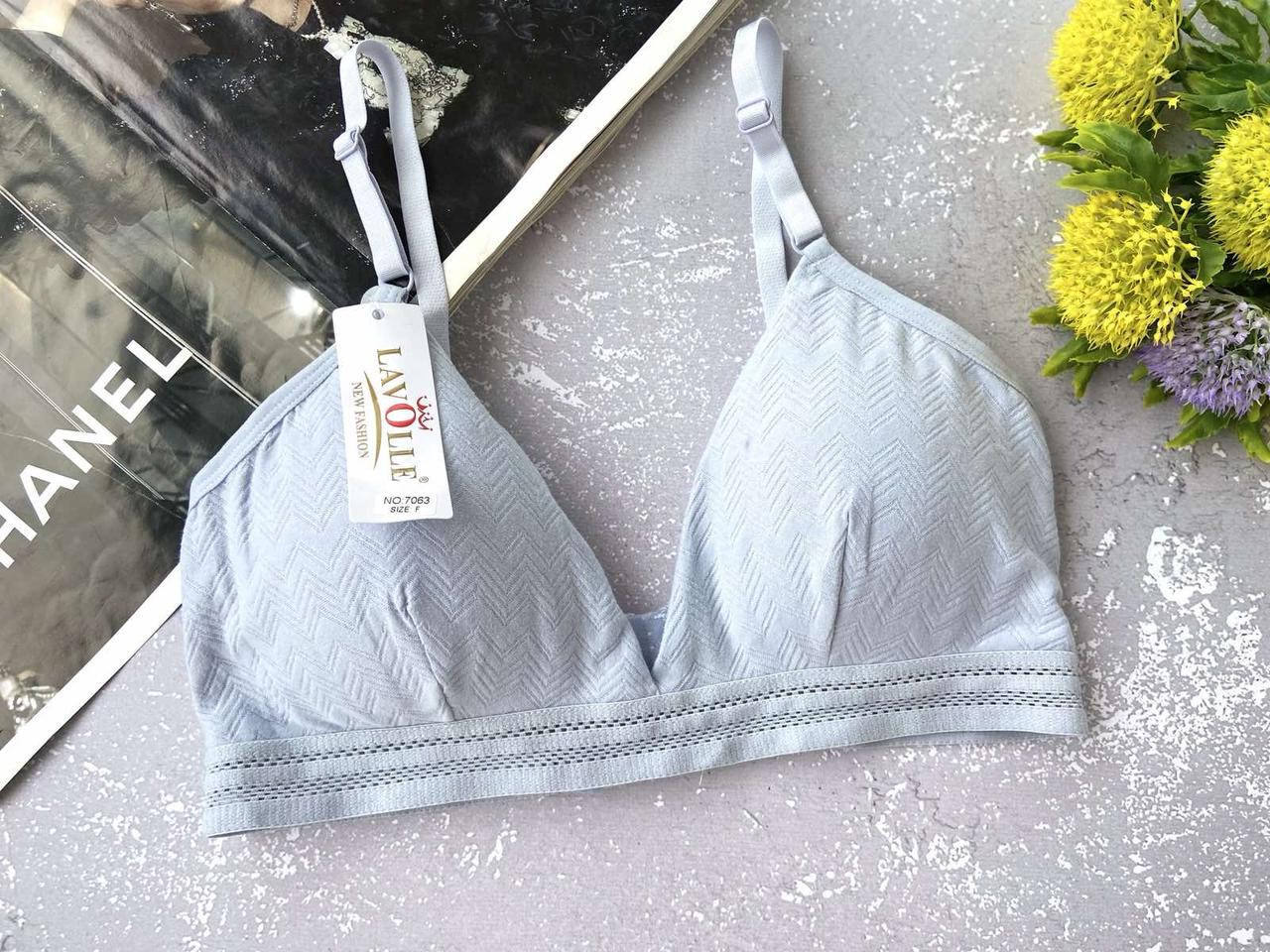 

Голубой бюстгальтер топ