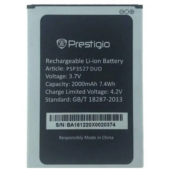 

Аккумулятор Prestigio PSP3527 DUO Original