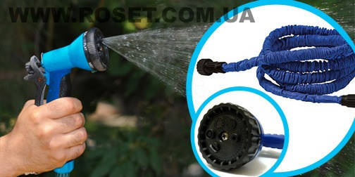 

Шланг для полива Xhose 75ft (22,5 метров + насадка)